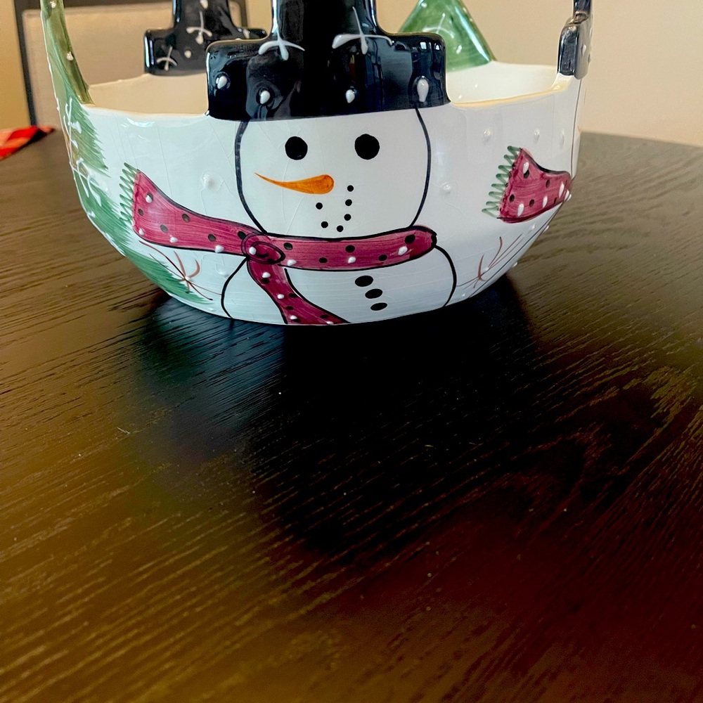Snowmen bowl 10 inch
